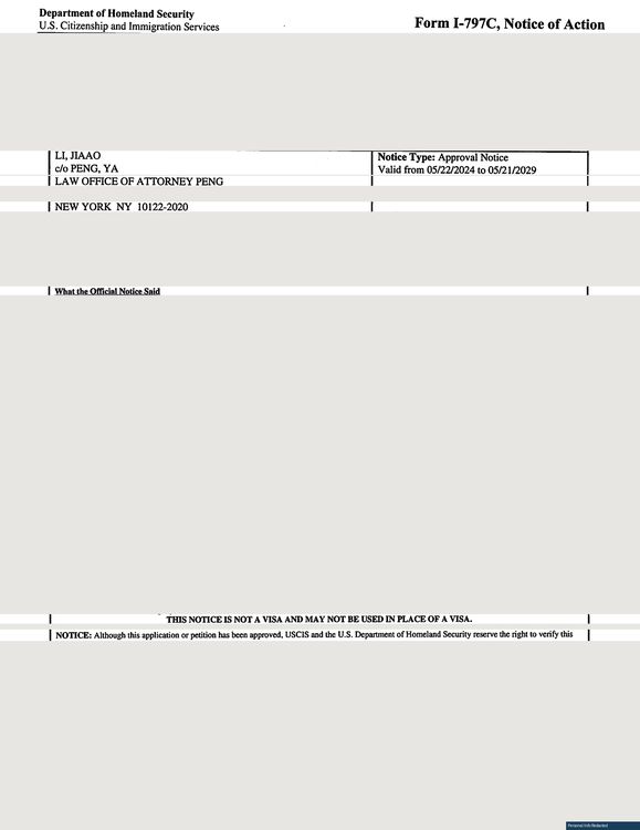 O-1 I-131 Approval